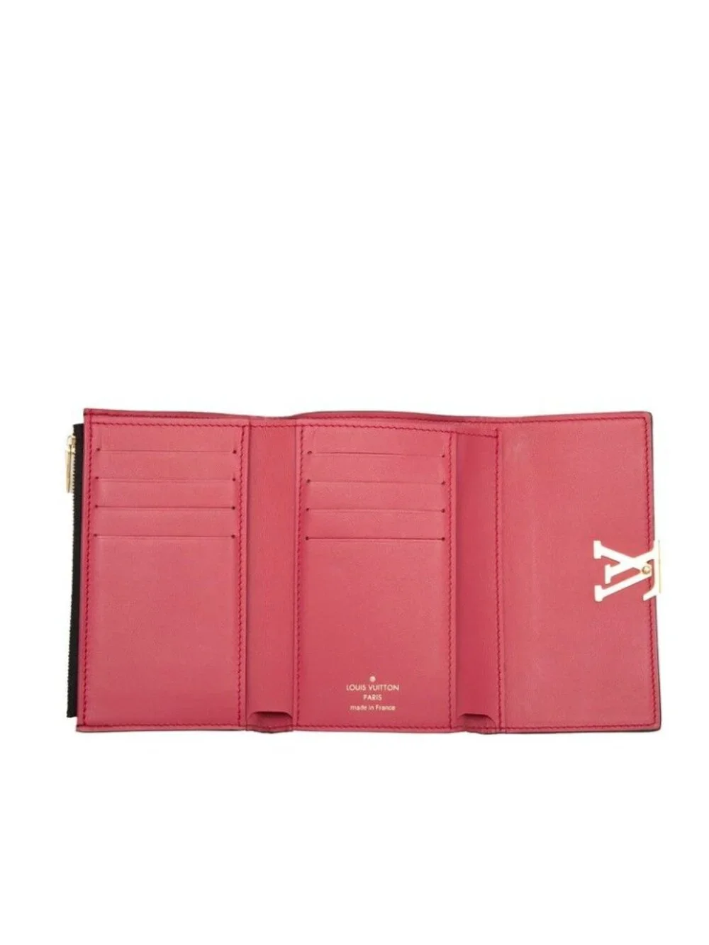 Louis Vuitton Portefeuille Capucines Compact Trifold Wallet Noir Black